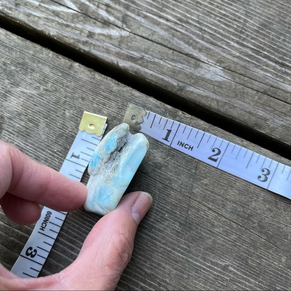 Larimar Gemstone Tumbled Rare Stone - Picture 16 of 16